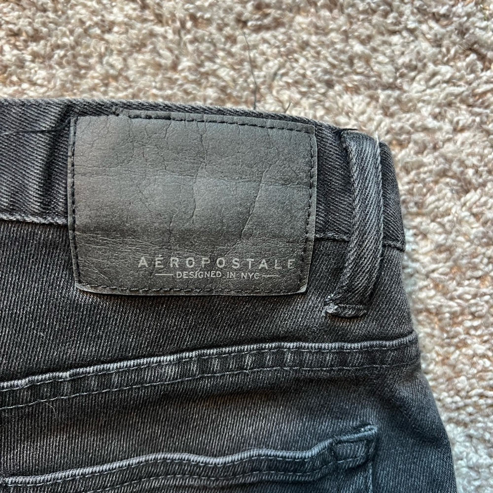 Aeropostale Men's Dark Charcoal Slim Jeans - Picture 4 of 6